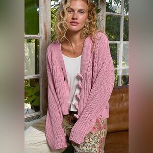 New POL Rose Pink Cardigan Oversized.
